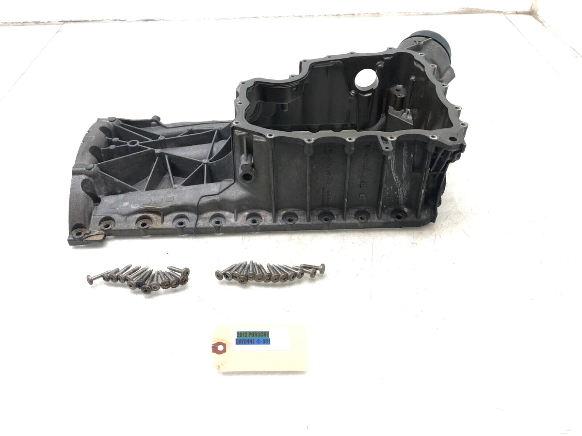 2011-2018 PORSCHE CAYENNE 4.8L V8 UPPER ENGINE OIL PAN OEM | eBay 