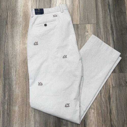 Brooks Brothers Corduroy Pants Clark Fit Penguins Embroidered NWT Mens 42X32