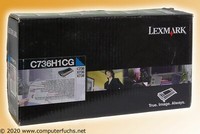 Lexmark Tonerkassette Cyan FüR C736 X736 X738 10.000 Seiten C736H1CG °