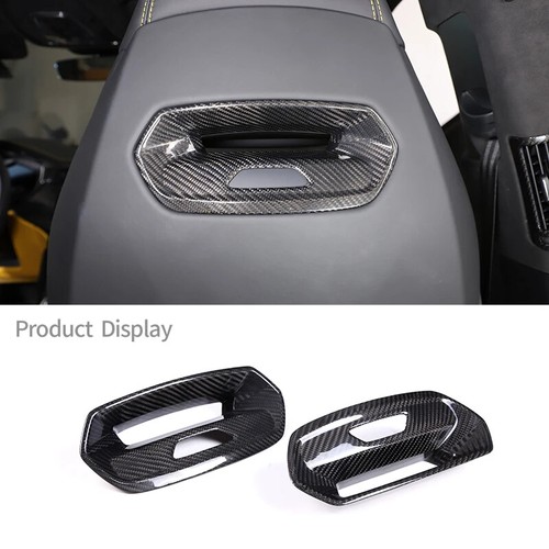 For Lamborghini URUS 2018-2021 Real Carbon Fiber Car Seat Headrest Rear Cover - Picture 25 of 31