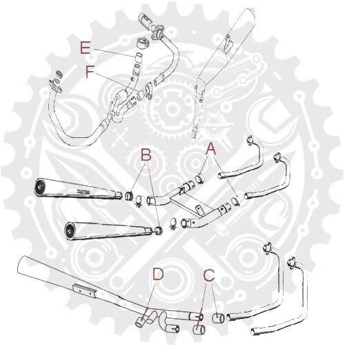 Neue Athena Auspuff Anschlussdichtung passend für Suzuki LS 650 F Savage flach - Bild 2 von 6