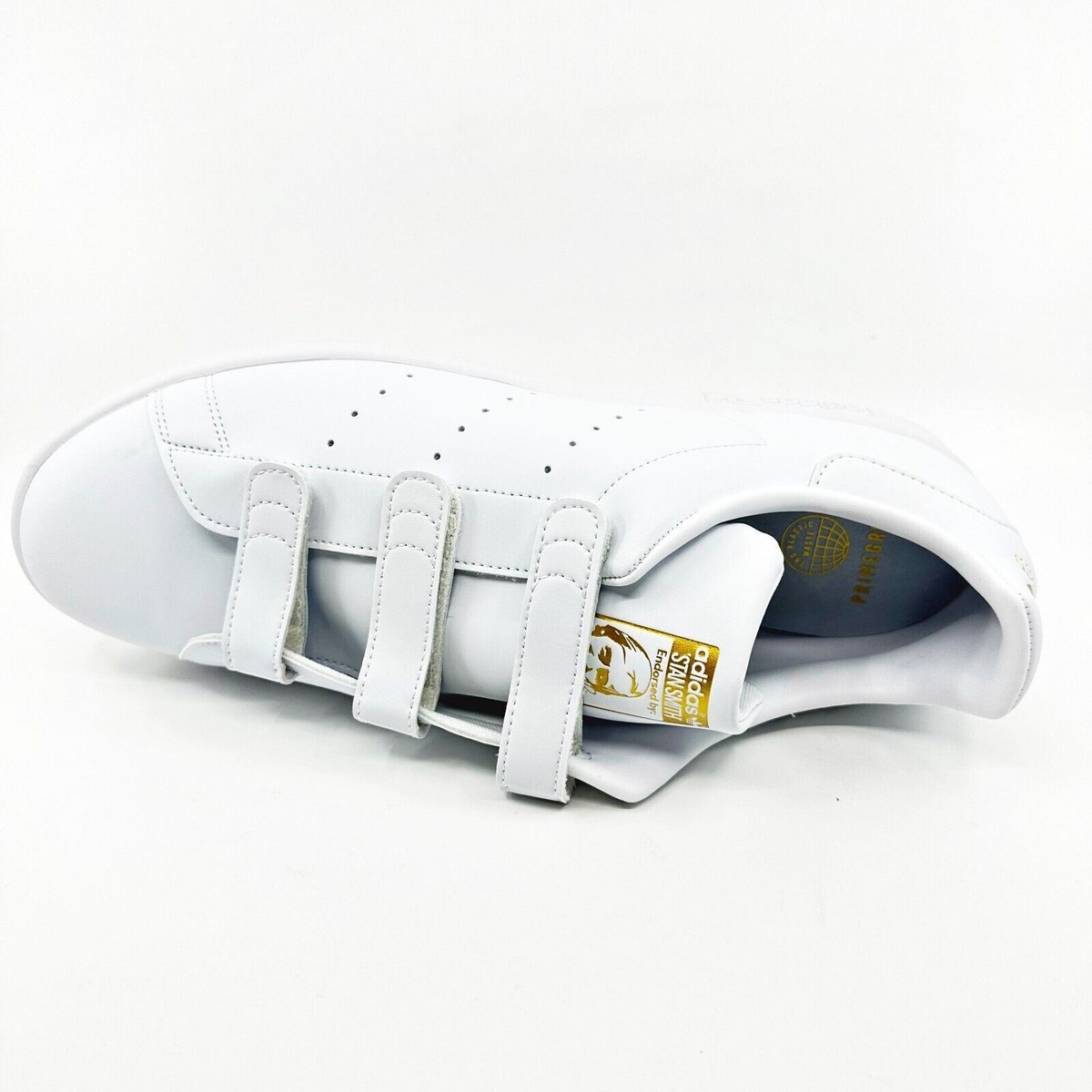 Adidas Stan Smith CF Triple White Mens Size 13 Hook and Loop Adidas Stan Smith CF Triple White Mens Size 13 Hook and Loop