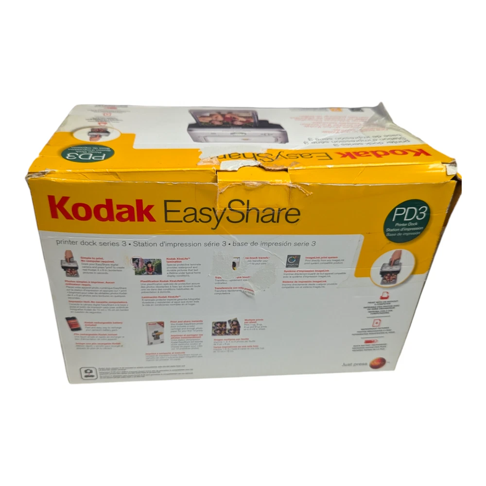 Kodak EasyShare PD3 Photo Printer Doc Series 3 Print One Touch TESTED