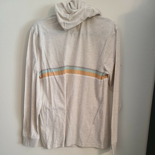 Rip Curl Hoodie Striped Brand New Cream Blue Orange Mens Size Small Thin - Picture 9 of 9