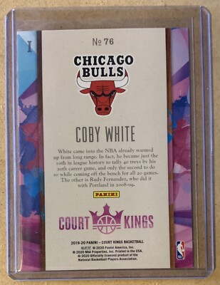 コービー・ホワイト 2019-20 COURT KINGS ルーキーカード コービー・ホワイト 2019-20 COURT KINGS ルーキーカード