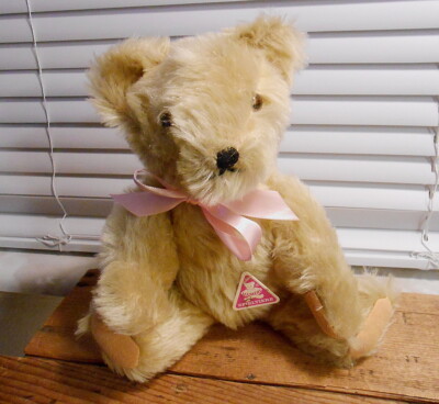 Vintage Clemens Germany Mohair Hair Teddy Bear 9 1/2''