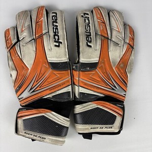 Reusch Keon SH Plus Goalkeeper Goalie Gloves Size 9 Mens Used Red White USED*