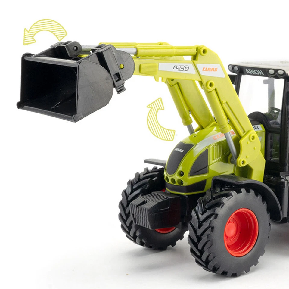 1:32 Farm Tractor Toy Front Loader Model Diecast Farm Vehicle for Boys Kids Gift - Image 2 of 4