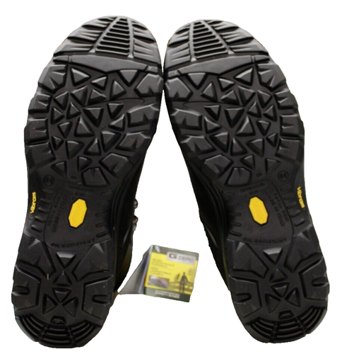 Vibram Sole Safety Boots Ergos Black Leather Composite Toe UK 10 S3 Grisport - Picture 2 of 18