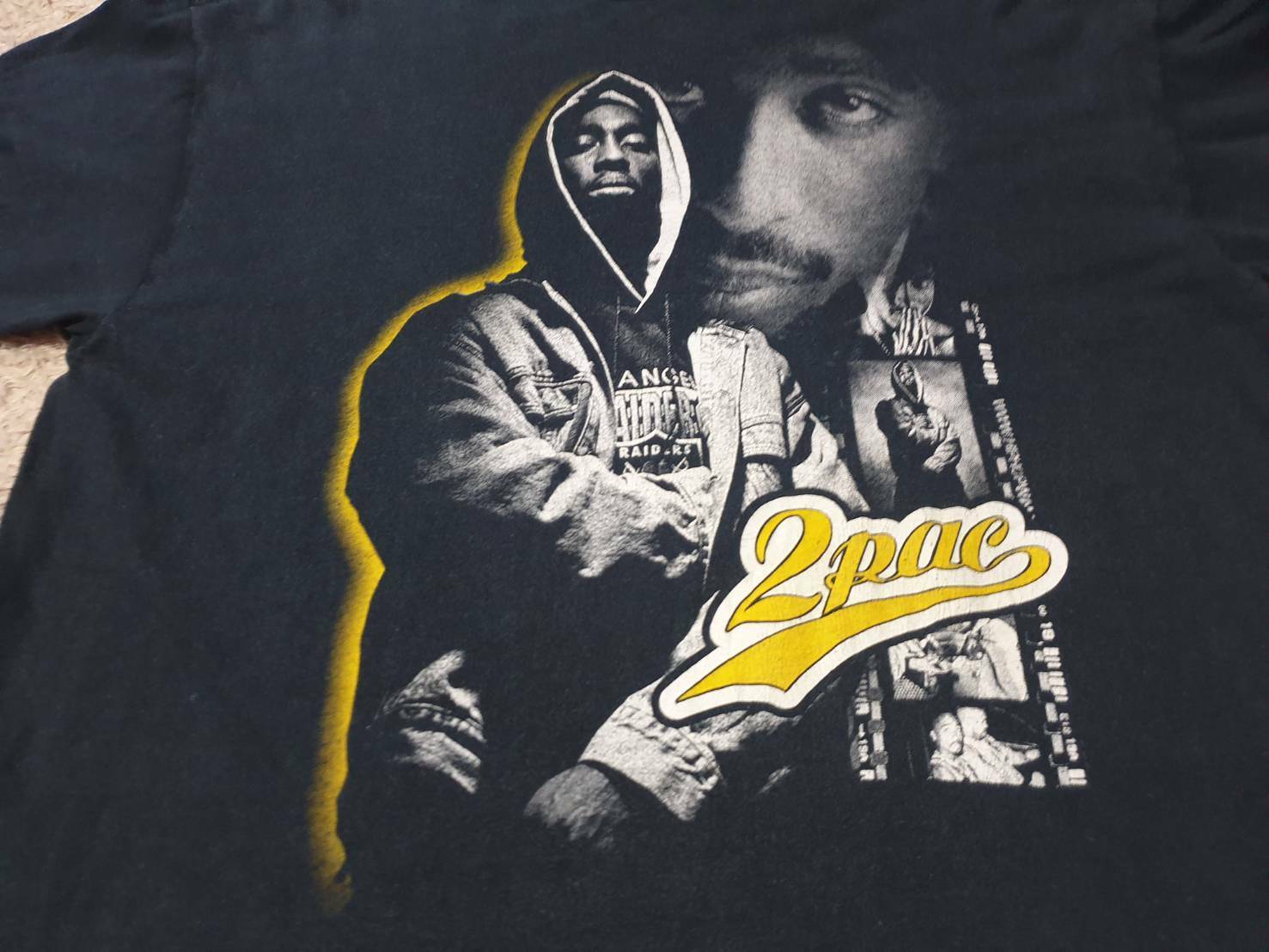 Rare vintage tupac 2pac Shakur bootleg hiphop T-shirt… - Gem