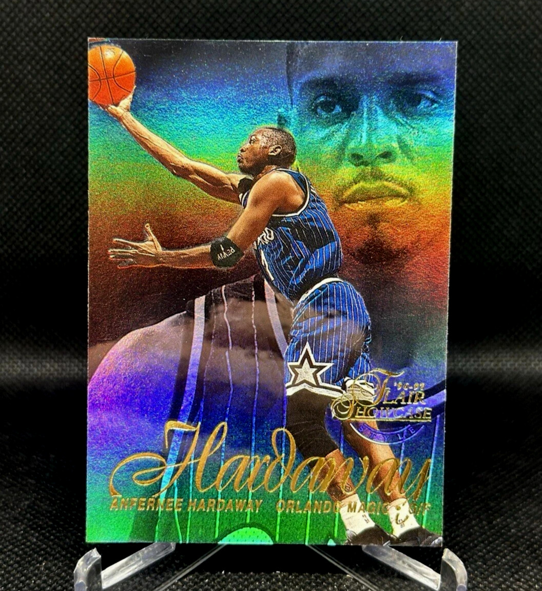 Anfernee Hardaway 1996-97 Flair Showcase #1, Sec 1, Row 2 "Showtime" Holofoil
