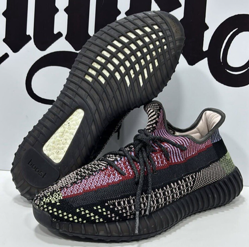 Adidas Yeezy Boost 350 V2 FW5190 Yecheil Non-Reflective Uomo Taglia 12.5 US USED - Foto 6 di 8