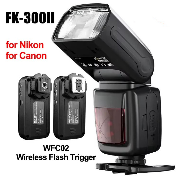 SIDANDE FK-300II Flash Light Wite wireless Camera Speedlite Canon