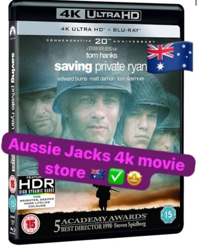 saving private ryan 4k UHD +Bluray Wick Bond Gun 1917 Dunkirk Fury Tombstone Saw - Picture 4 of 4