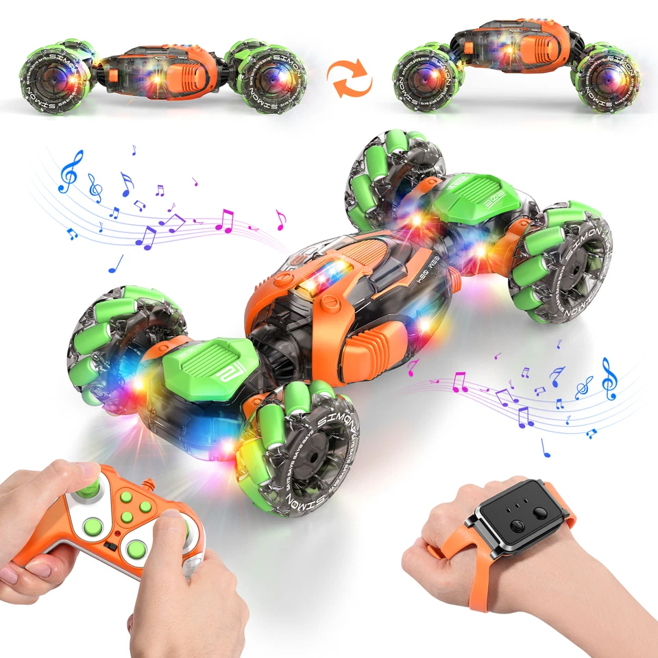 Gesture Sensing RC Stunt Car, 2.4Ghz Hand Control 360° Rotating Toys Car for kid - Image 3 of 4