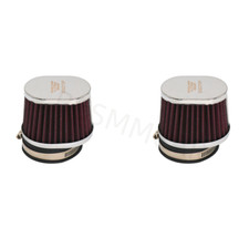 2pcs 60mm Motorcycle ATV Dirt Pit Air Intake Filter Cleaner Pod High Performance