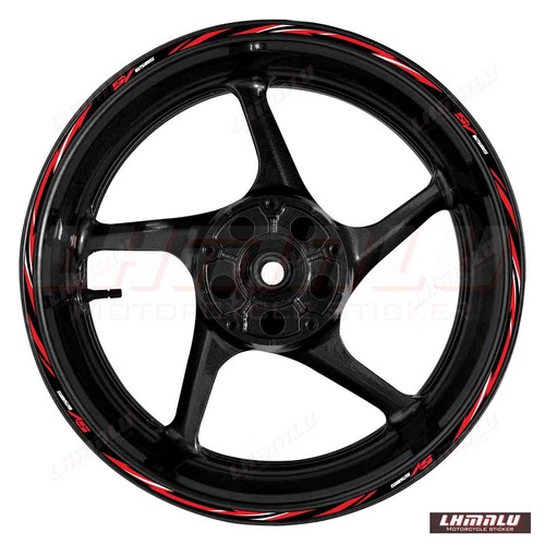 For SUZUKI SV650S SV 650S Waterproof Decal Wheel Reflective RIM Stickers - Foto 6 di 24