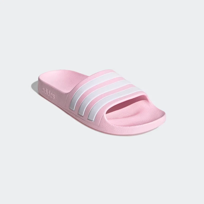 Sandali Adidas bambino Adilette Aqua Slides slip on rosa bianco taglia 1 NUOVI