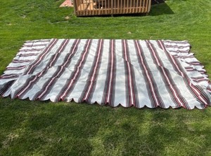 Canvas Canopy Deck Cover 12’x10’ Striped New