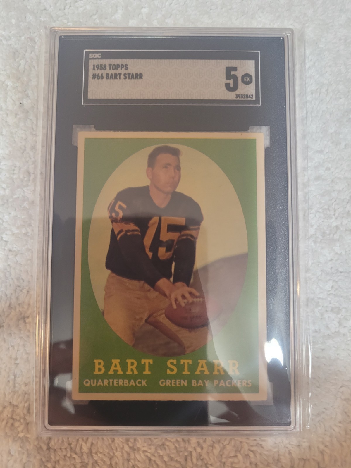 1958 Topps Football, Complete Set, (1-132), Jim Brown RC Graded PSA 5 EX view 6