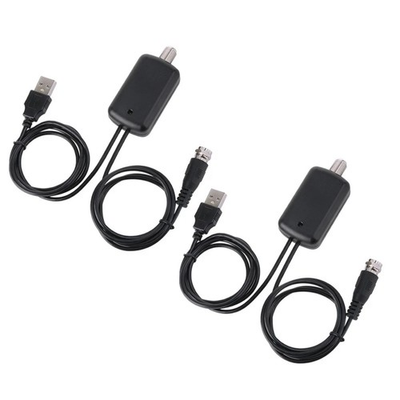 #ad 2pcs HDTV Antenna Amplifier Signal Booster TV High Gain with Detachable Function $11.71