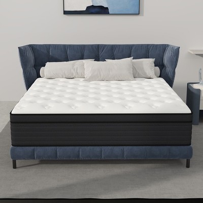 14'' Twin Full King Queen Size Mattress Hybrid Spring Memory Foam Bed in a Box