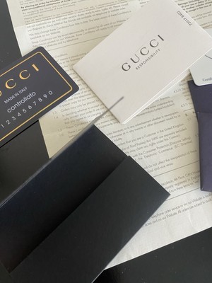 Prada LV Chanel Gucci Authenticity Certificate Cards & Envelopes