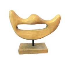 Anthropologie Abra Decorative Object Wooden Sculpture Figurine Decor Hardwood
