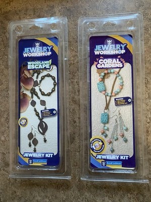 2 DIFFERENT  RCCL JEWELRY Workshop KITS Woodland Escape & Coral Garden -NIB