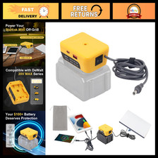 Mini Battery Adapter for 18V-20V Lithium Batteries, 10FT DC Power Cable, USB  T