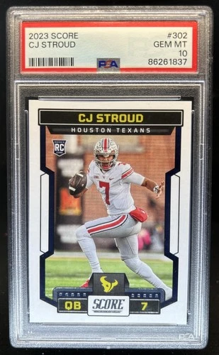 2023 Panini Score C.J. Stroud RC Rookie #302 Texans PSA 10 GEM MINT