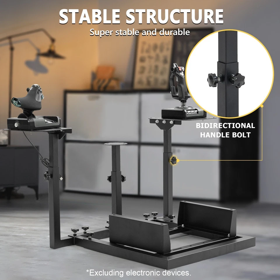 Marada Double Shift Lever Flight Game Stand Fit Thrustmaster Logitech X52 PRO - Image 4 of 4