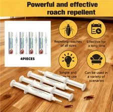 4 packs of cockroach repellent gel for trap-free cockroach defense in kitchens