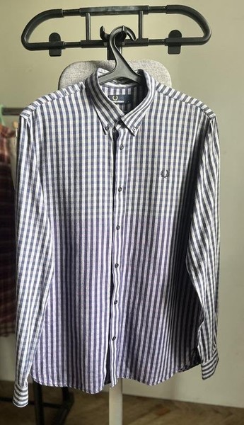 Men Fred Perry Shirt Navy 48