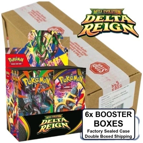 Pokemon TCG ME06 DELTA REIGN 6 BOX BOOSTER CASE Factory Sealed PREORDER - product listing photo