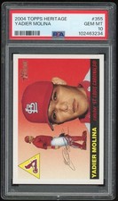 2004 Topps Heritage Yadier Molina Rookie #355 RC PSA 10 St Louis Cardinals
