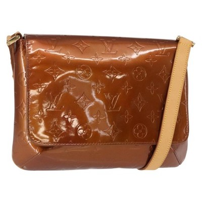 LOUIS VUITTON Monogram Vernis Thompson Street Bag Bronze M91124 LV Auth 155020