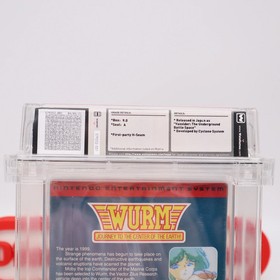 NES Nintendo WURM: JOURNEY TO CENTER OF THE EARTH -WATA GRADED 9.0 A NEW Sealed!