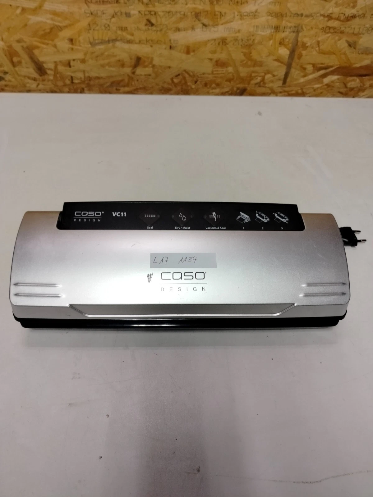 CASO Design VC 11 Vacuum Sealer - Faulty - Spares / Hobbyists (L17 1134)