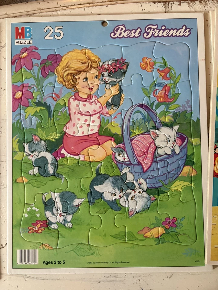 Lote De 5 Rompecabezas De Colección 1987 Milton Bradley Bugs Bunny Bozo El Payaso Foto 3 de 4