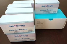 Lot of 11 Boxes of 2X2 Safe N Simple Adhesive Remover Wipes 1 Box of Brava Wipes