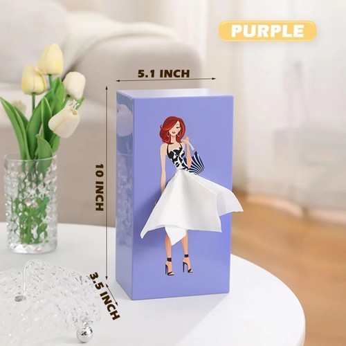Tissue Box Puffy Skirt Novelty Container The Blonde Bombshell Decorative Cartoon - Picture 7 of 26