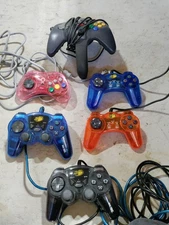 Retro-Bit Official Sega Saturn Controller Pink Limited Run + 5 others (Madcatz)