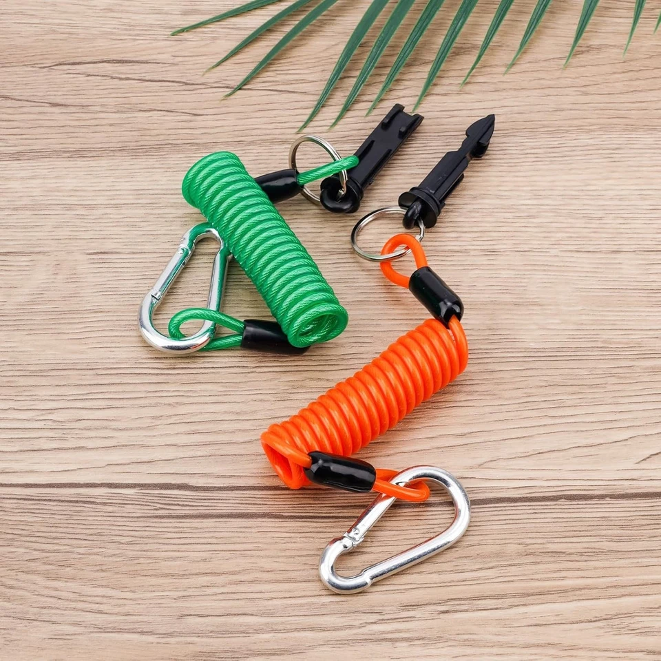 Cable de freno de remolque de 2 piezas, cables de seguridad de freno de emergencia de rebote alto de 6 pies con Foto 3 de 4