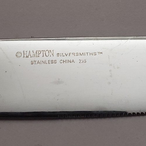 66-teiliges Hampton Silberschmied Charlotte Goldakzent Edelstahl Besteck 11 Gedecke - Bild 7 von 10