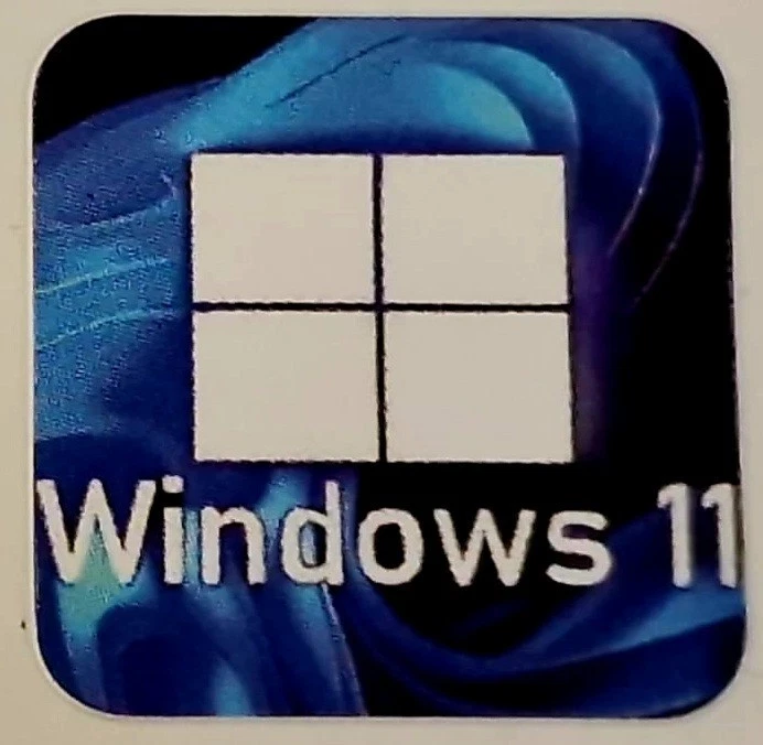 1x Hochwertige, glänzende Windows 11 Logo Aufkleber Sticker,  Blau für PC Laptop - Bild 2 von 2