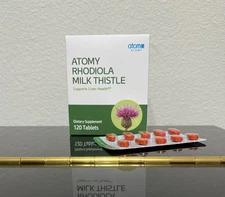 ATOMY Rhodiola Milk Thistle Supports Liver Health 120 Tablets Exp:5/27 Free Ship