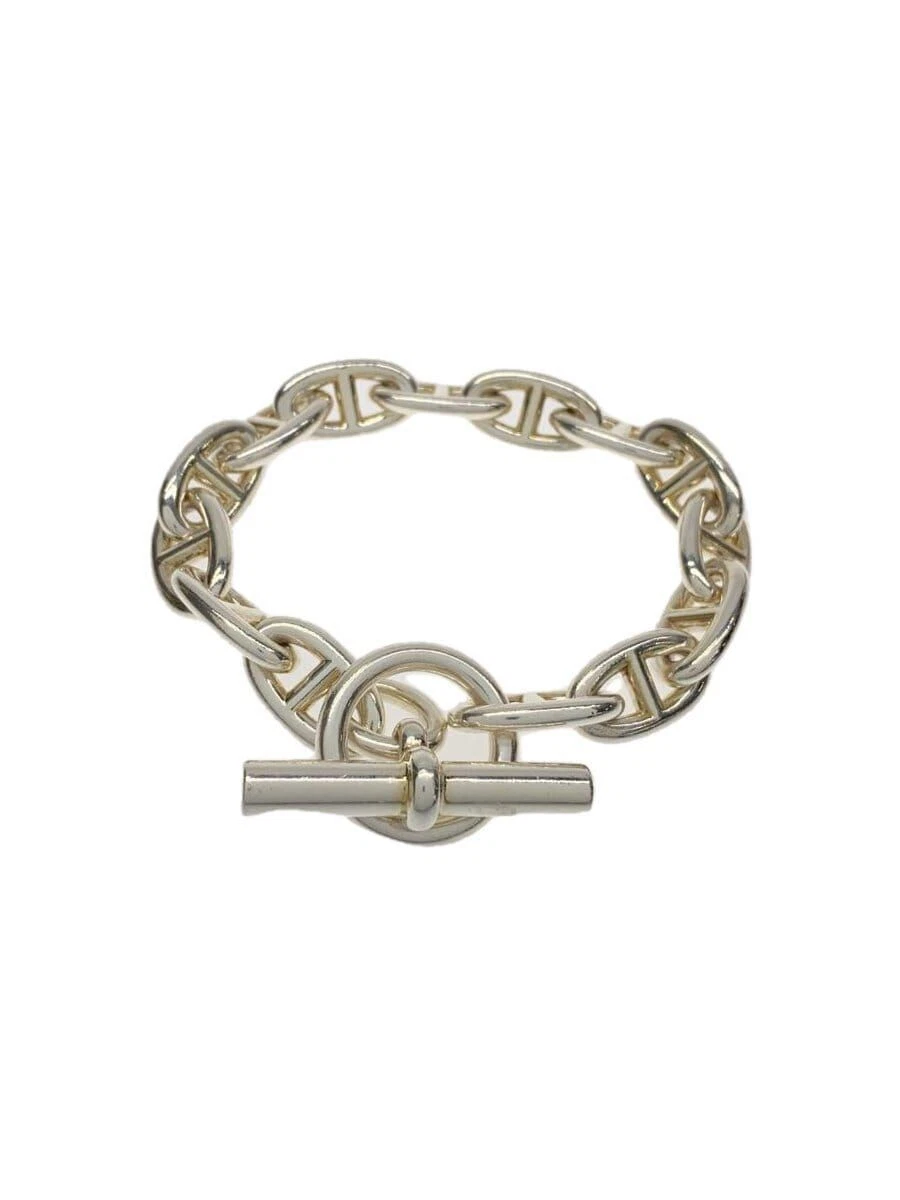 HERMÈS Bracciale Hermes Chaine Dunkle GM 14 Coma SV925 Argento Uomo