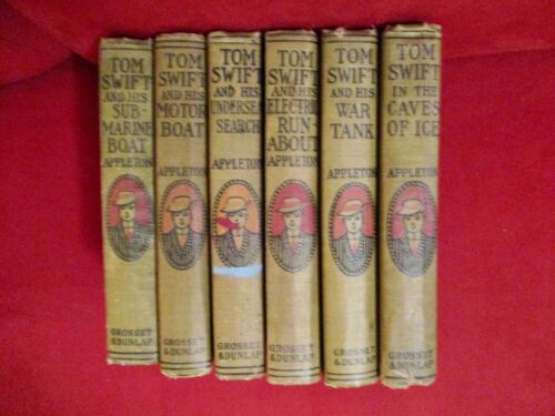 Tom Swift Victor Appleton 6 Book Lot 1911+ And His Submarine Boat - Photo 1/4