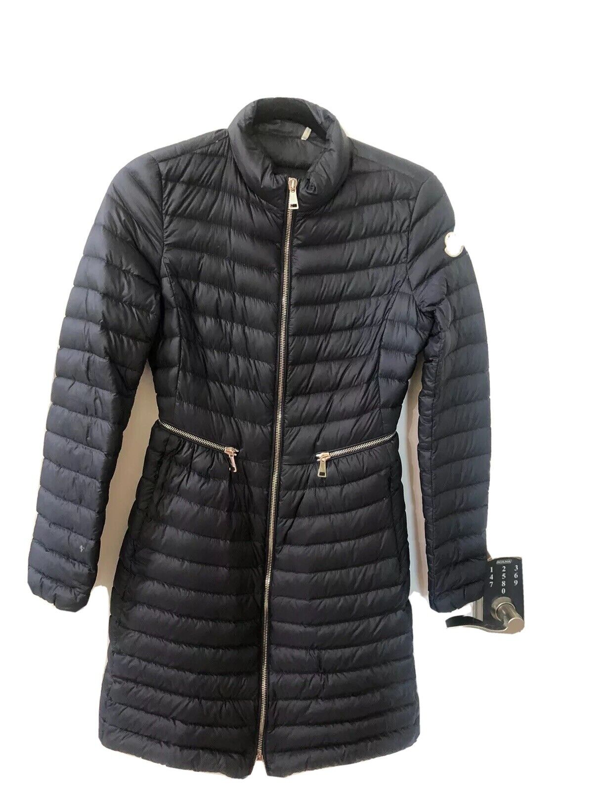 Moncler Agatelon Quilted Puffer Jacket Navy Blue Size… - Gem